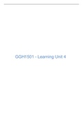 GGH1501 SUMMARY NOTES LU4