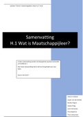 Thema's maatschappijleer HAVO samenvatting hoofdstuk 1