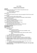 FULL YEAR: Class notes: Kinesiology 1070A - Psychology of Human Movement Science (Kinesiol1070A) 