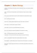 Chapter 2 - Mader Biology All Possible Questions and Answers with complete solution