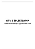 OPV1 samenvatting - Spleetlamp