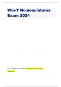 Win-T Nomenclatures Exam 2024