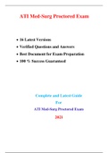 ATI Med-Surg Proctored Exam (16 Latest Versions, 2021) / Med-Surg ATI Proctored Exam / ATI Proctored Medsurg Exam (Bundle Includes Both RN and PN Version, Download any One)