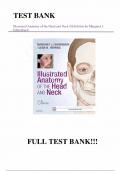 Test Bank - for Illustrated Anatomy of the Head and Neck 5th Edition by Margaret J. Fehrenbach, All Chapters | Complete Guide A+