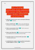 NALA Paralegal Certification Exam Questions with Correct Verified Answers Latest Update (2024/2025) Guaranteed Pass