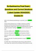 Scribe America Exams | Bundle Package | Questions and Answers | Latest Update 2024/2025