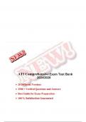 ATI Comprehensive Exit Exam Test Bank 2024/2025 : 20 Versions with 3600+ Verified Questions & Answers | Comprehensive Study Guide for Guaranteed Exam Success - Part 1