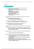 Summary  (NR466)NR 466 Capstone A and B study guide. ((NR466)NR 466 Capstone A and B study guide.)