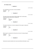 NURS 278 AP 1 Module 1 Quizzes Verified Questions & Answers Latest 2020