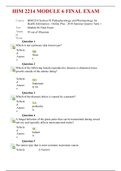 HIM 2214 MODULE 6 FINAL EXAM (SUMMER, 2018, TERM 1) | SCORE 39 OUT OF 40 POINTS: RASMUSSEN COLLEGE