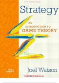 Solution Manual Strategy An Introduction to Game Theory 3rd Edition by Joel Watson