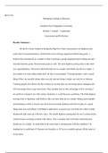 BUS 210 Module One Assignment.docx  BUS 210   Managing/Leading in Business  Southern New Hampshire University  Module 1 Journal €“ Leadership   Assessment and Reflection  Results Summary:  Of the five items looked at during the Big Five Traits Assessment,