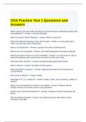 CDA Practice Test 1 Questions and Answers