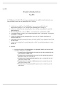 week 2 text book questions .docx    Acc/492  Week 2 textbook problems Acc/492  23-17 (Objectives 23-3, 23-4) The following are misstatements that might be found in the clients year- end cash balance (assume that the balance sheet date is June 30):  1.   A