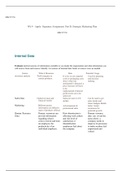 Wk 4   Apply Signature Assignment Part B Strategic Marketing Plan.docx  MKT/574  Wk 4 - Apply: Signature Assignment: Part B: Strategic Marketing Plan  MKT/574  Evaluate internal sources of information available to you inside the organization and what info