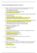 NSG6005 Week 5 Midterm Drugs Affecting the Autonomic Nervous System questions and answers 