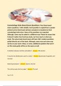 Cosmetology State Board Exam Questions/ Past State board exams questions. 110% reliable. Each question is copied from a packet printed out by State board advisers and given to students by their cosmetology instructors. None of the questions are repeated. 