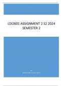 LDI2601 Assignment 2 (COMPLETE ANSWERS) Semester 2 2024