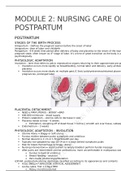 NRSG3302 Exam 1- Module 2 Postpartum Care. Questions & Answers. A+ Rated.