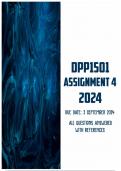 DPP1501 Assignment 4 2024 | Due 3 September 2024