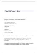 CWV-101 Topic 6 Quiz with Answers