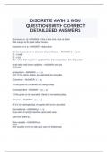 DISCRETE MATH 1 WGU QUESTIONSWITH CORRECT DETAILEEED ANSWERS