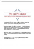 AINS 103 BUNDLED EXAMS WITH GUARANTEED ACCURATE ANSWERS 