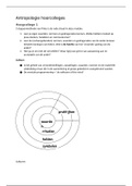 Samenvatting antropologie periode 3