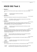 HSCO 502 Test 1,Test 2,Test 3, (Each 3 Versions), HSCO 502 Human Growth and Development