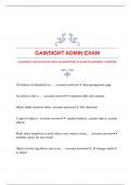 GAINSIGHT ADMIN EXAM WITH GUARANTEED ACCURATE ANSWERS |VERIFIED