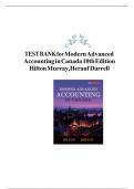 TEST BANK For Modern Advanced Accounting In Canada, 10th Edition By Darrell Herauf, Chima Mbagwu, Verified Chapters 1 - 12, Complete Newest Version