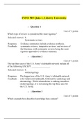 INFO 505 Quiz-1 (Version 2), INFO 320 HEALTHCARE INFORMATICS