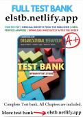 Test Bank for Essentials of Organizational Behaviour 2nd Edition Robbins