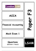 ACCA  Financial Accounting Mock Exam 1  Questions 