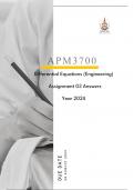 APM3700 Assignment 03 Answers Year 2024