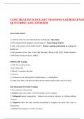 COPE HEALTH SCHOLARS TRAINING COURSES EXAM QUESTIONS AND ANSWERS