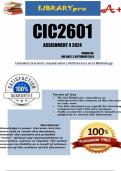 CIC2601 Assignment 4 2024 - DUE 2 September 2024