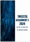 TMS3726 Assignment 3 2024 | Due 30 August 2024