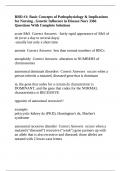 RRD #1: Basic Concepts of Pathophysiology & Implications for Nursing , Genetic Influence in Disease Nurs 3366 Questions With Complete Solutions