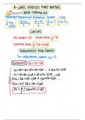 A-LEVEL EDEXCEL PURE MATHS SUMMARY: YEAR 1 & 2 CHEATSHEET