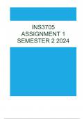 INS3705 Assignment 1 (QUIZ) Semester 2 2024 Course Information and Knowledge Management (INS3705) Institution University Of South Africa Book Knowledge Management for the Information Professional