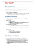 Block 1.6. Normal or Abnormal: Problem 4 Schizophrenia, English Summary