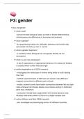 AQA A level Psychology Paper 3 Gender notes