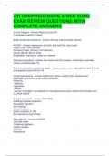 ATI COMPREHENSIVE & MED SURG EXAM REVIEW QUESTIONS WITH COMPLETE ANSWERS