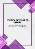 Resumen COMPLETO de Política Exterior de España