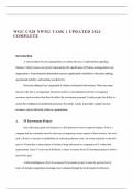 WGU C928 NWM2 TASK 1 UPDATED 2024 COMPLETE