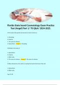 Florida State board Cosmetology Exam Practice Test (Angel) Part 1/ 70 Q&A/ 2024-2025. 