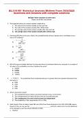 BU.510.601 Statistical Analysis Midterm Exam 2024/2025  Questions and Answers with complete solutions