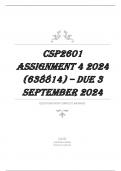 CSP2601 ASSIGNMENT 4 2024 (638814) – DUE 3 SEPTEMBER 2024