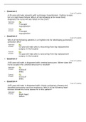 NUR 6501 Adv Patho Quiz 4 Answers Chamberlain College